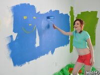 Lets Try Anal - Redhead Tits Painting Nude - 07/25/2014
